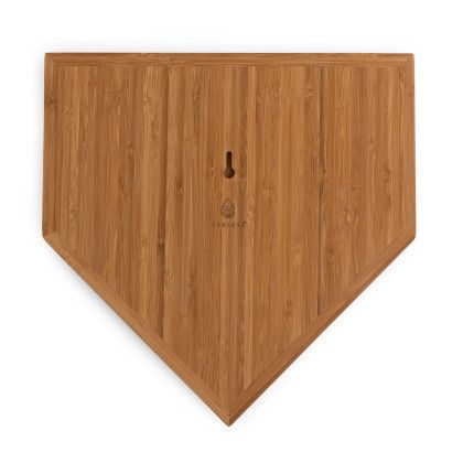 Custom Home Plate Serving Board - Back View Custom Home Plate Serving Board - Back View