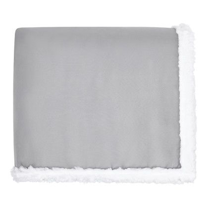 Custom 50" x 60" Sherpa Fleece Blanket - Gray Custom 50" x 60" Sherpa Fleece Blanket - Gray