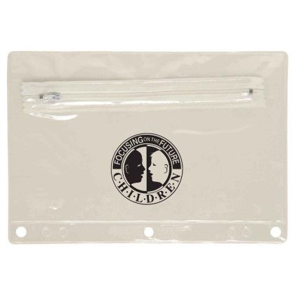 Custom Translucent School Pouch - Translucent Clear Custom Translucent School Pouch - Translucent Clear