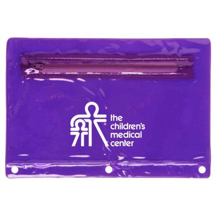 Custom Translucent School Pouch - Translucent Purple Custom Translucent School Pouch - Translucent Purple