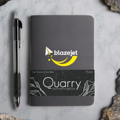 Custom Quarry Stone Paper Pocket Notebook
