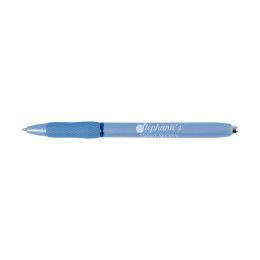 Custom Sharpie S-Gel Frosted Blue Barrel - Royal Blue 