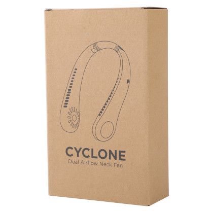 Custom Cyclone Dual Airflow Neck Fan - Black Packaging View Custom Cyclone Dual Airflow Neck Fan - Black Packaging View