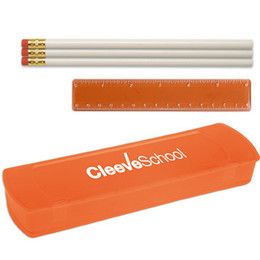 Custom USA Back to School Kit-Blank Contents - Translucent Orange
