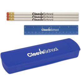 Custom USA Back to School Kit-Imprinted Contents - Blue