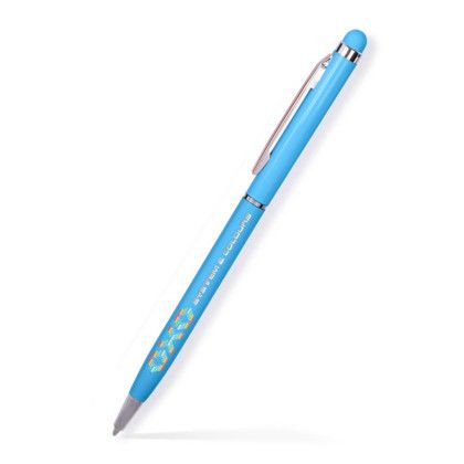 Custom Debbie Stylus Twist Metal Pen- Low Quantities - Sky Blue Custom Debbie Stylus Twist Metal Pen- Low Quantities - Sky Blue