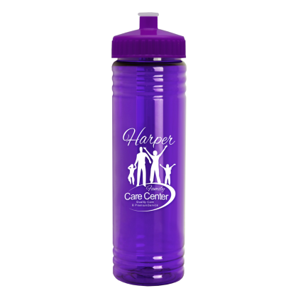 Translucent violet Printed Slim Fit UpCycle RPET Bottle Push-Pull Lid Translucent violet Printed Slim Fit UpCycle RPET Bottle Push-Pull Lid
