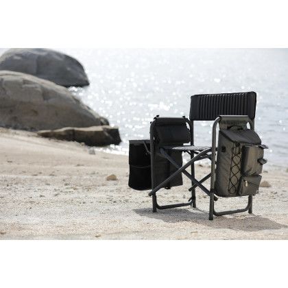 Custom Fusion Camping Chair - Dark Gray With Black Lifestyle View Custom Fusion Camping Chair - Dark Gray With Black Lifestyle View