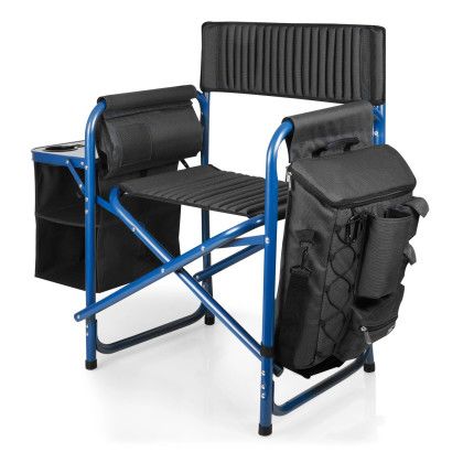 Custom Fusion Camping Chair - Dark Gray With Blue Custom Fusion Camping Chair - Dark Gray With Blue