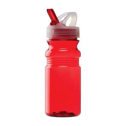 Custom Concord 20 oz. PET Bike Bottle w/Flip Spout Lid - Red Custom Concord 20 oz. PET Bike Bottle w/Flip Spout Lid - Red