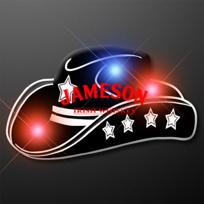 Custom Country Western Black Cowboy Hat Body Lights Custom Country Western Black Cowboy Hat Body Lights