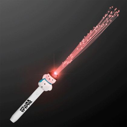 Custom Fiber Optic Snowman Light Wands Custom Fiber Optic Snowman Light Wands