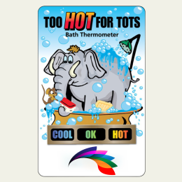 Custom The Elephant Tub Tester Temperature Card