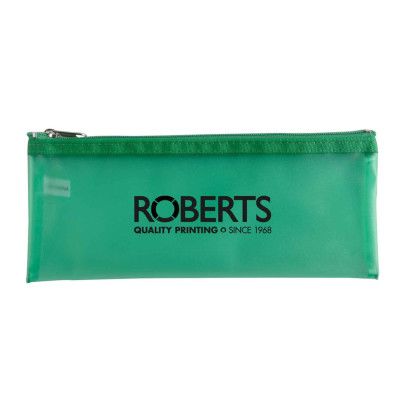 Custom Frosted Pencil Pouch - Frost Green