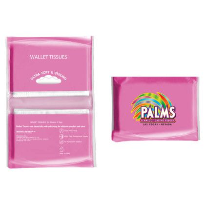 Custom Tissue Pack, Full Color Digital - Pink Custom Tissue Pack, Full Color Digital - Pink