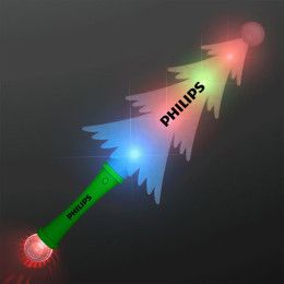 Custom Frosty Christmas Tree Light Up Wand 14.75" Custom Frosty Christmas Tree Light Up Wand 14.75"