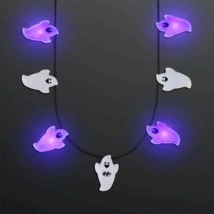 Custom Ghosts Light Up Necklace, String Lights Custom Ghosts Light Up Necklace, String Lights