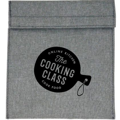 Custom Snack Sac Reusable Storage Bag - Grey Custom Snack Sac Reusable Storage Bag - Grey