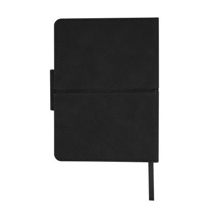 Custom Marlowe Journal - Black Back view Custom Marlowe Journal - Black Back view