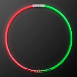 Custom 22" Christmas Glow Necklaces, Dual-Color Red & Green Custom 22" Christmas Glow Necklaces, Dual-Color Red & Green