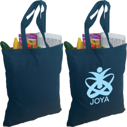 Custom Econo 4.5 oz Cotton Tote Bag: Colored - Navy blue