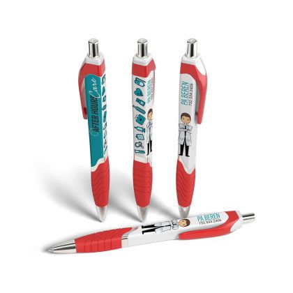 Custom Squared Tropical Performance Pen- Low Quantities - Red