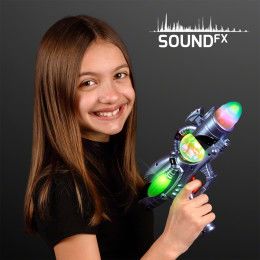 Custom Space Sounds Light Up Gun Toy 