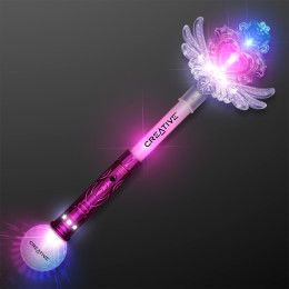 Custom Winged Heart LED Fairy Wand Custom Winged Heart LED Fairy Wand