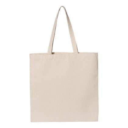 Custom OAD Tote Bag - Natural Back View Custom OAD Tote Bag - Natural Back View