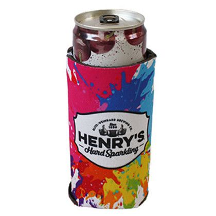 Custom Sublimated Slim Can Cooler - Design 3