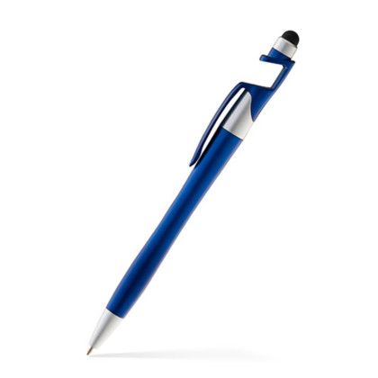Custom Cell Phone Holder Stylus Twist Pen- Low Quantities - Blue Custom Cell Phone Holder Stylus Twist Pen- Low Quantities - Blue