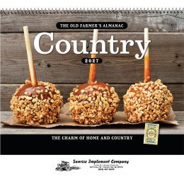 Custom The Old Farmer's Almanac Country: 2027 Spiral Bound Custom The Old Farmer's Almanac Country: 2027 Spiral Bound