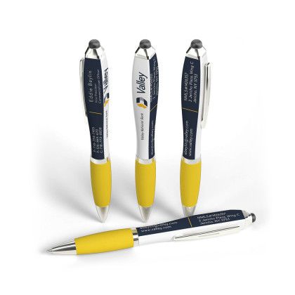 Custom Squared iBasset Stylus Performance Pen- Low Quantities - Yellow