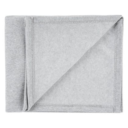 Custom rPET Sweatshirt Blanket - Heather Gray - Open View Custom rPET Sweatshirt Blanket - Heather Gray - Open View