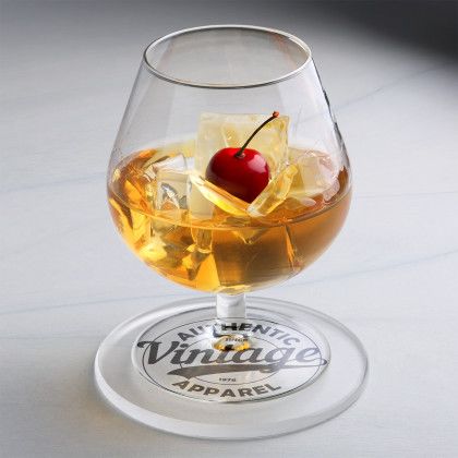 Custom Everglow Acrylic Coaster (Single) - Lifestyle