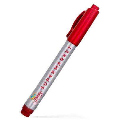 Custom Dri Mark Perma-Sharp Permanent Marker- Low Quantities - Red Custom Dri Mark Perma-Sharp Permanent Marker- Low Quantities - Red