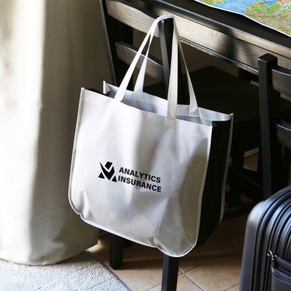 Custom reGen rPET Non-Woven Extra Large Shopping Tote Bag - Lifestyle