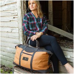 Custom Utah Canyon Leather Duffel Bag