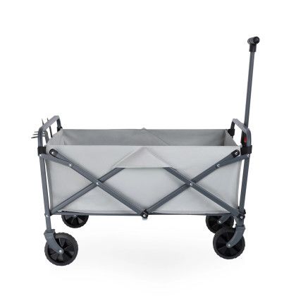 Custom Garden Wagon with 3 Tools - Side View Custom Garden Wagon with 3 Tools - Side View