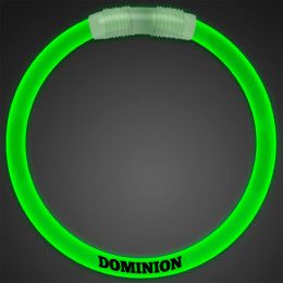 Custom 8 Inch Green Glow Bracelet - Green Custom 8 Inch Green Glow Bracelet - Green