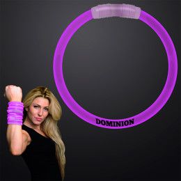 Custom 8 Inch Purple Glow Bracelet - Purple Custom 8 Inch Purple Glow Bracelet - Purple