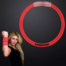 Custom 8 Inch Red Glow Bracelet - Red Custom 8 Inch Red Glow Bracelet - Red