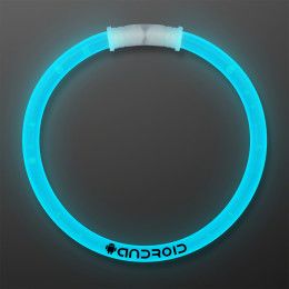 Custom 8 inch Dark Aqua Glow Bracelets - Turquois Custom 8 inch Dark Aqua Glow Bracelets - Turquois