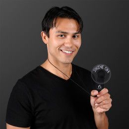 Custom Pre-Programmed Black Mini Fans with White LEDs - Black Custom Pre-Programmed Black Mini Fans with White LEDs - Black