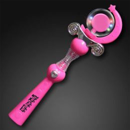 Custom Pink LED Spinning Princess Wands - Pink Custom Pink LED Spinning Princess Wands - Pink