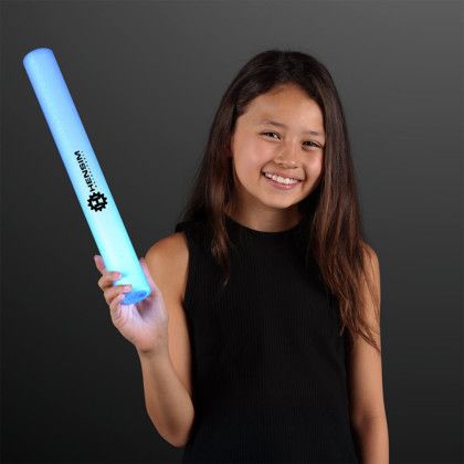 Custom Blue Light Up Foam Sticks 16" Cheer Sticks - In Use 