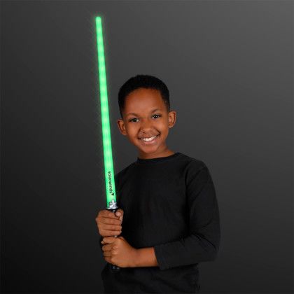 Custom Light Up Swords with 22 Green LEDs