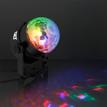 Custom Instant Party Light Projector - 5" LED Disco Lamp with Remote