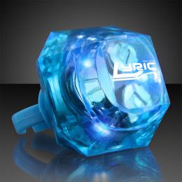 Custom Huge Blue Gem Lighted Rings Custom Huge Blue Gem Lighted Rings