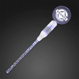 Custom Dual LED White Swizzle Sticks, Cocktail Party Drink Stirrers Custom Dual LED White Swizzle Sticks, Cocktail Party Drink Stirrers